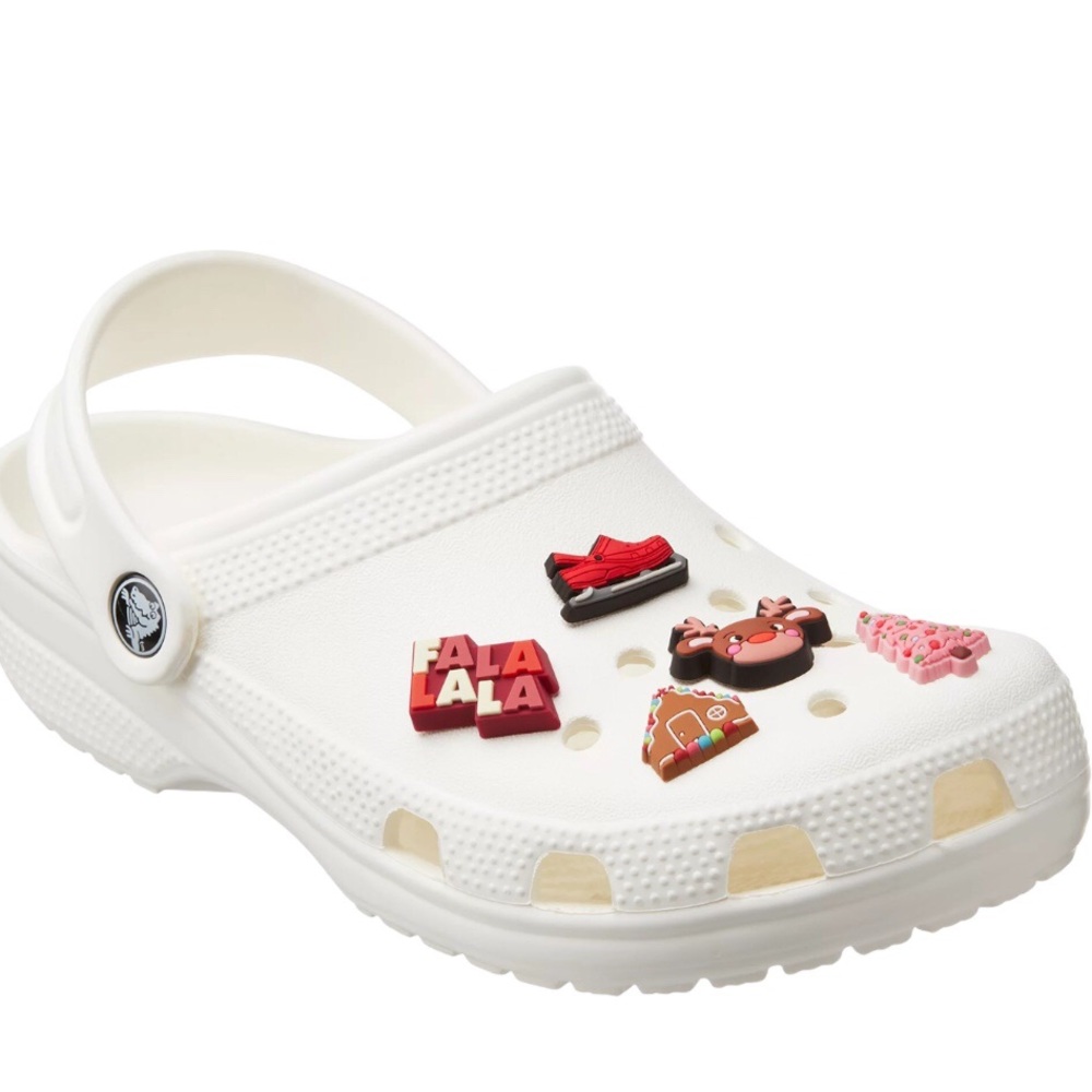 Crocs Jibbitz Charms Holiday Mix 5-Pack Shoe Charms - Picture 2 of 6